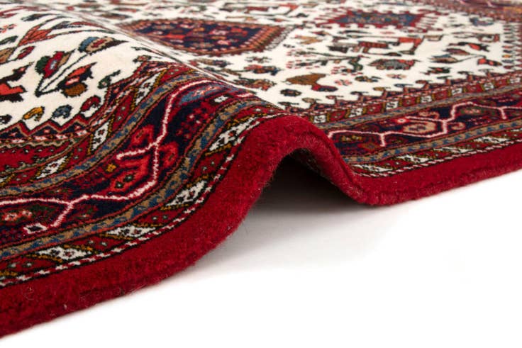 Detail image of 3' 4 x 4' 9 Hand Knotted Abadeh Persian Wool Rug