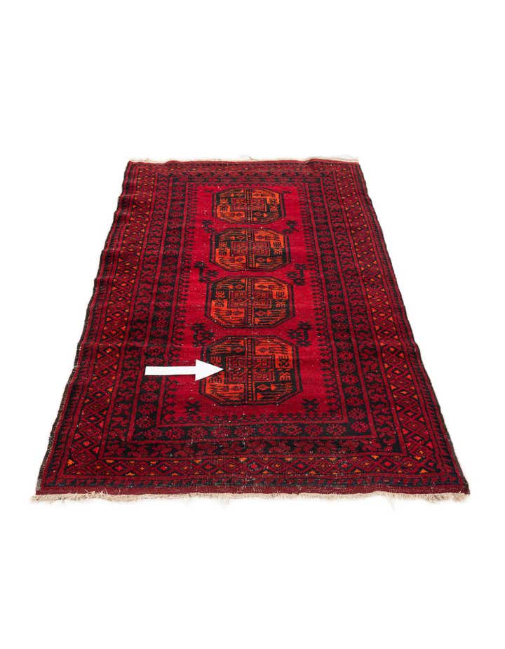 3' 10 x 6' Hand Knotted Abstract Modern Ziegler Oriental Wool Rug