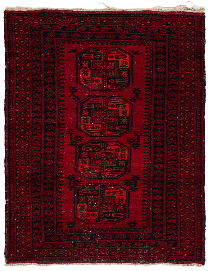 Detail image of 3' 10 x 6' Hand Knotted Abstract Modern Ziegler Oriental Wool Rug