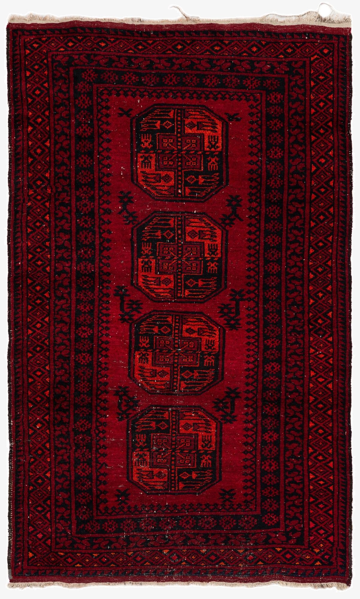 3' 10 x 6'  Hand Knotted Abstract Modern Ziegler Oriental Wool Rug