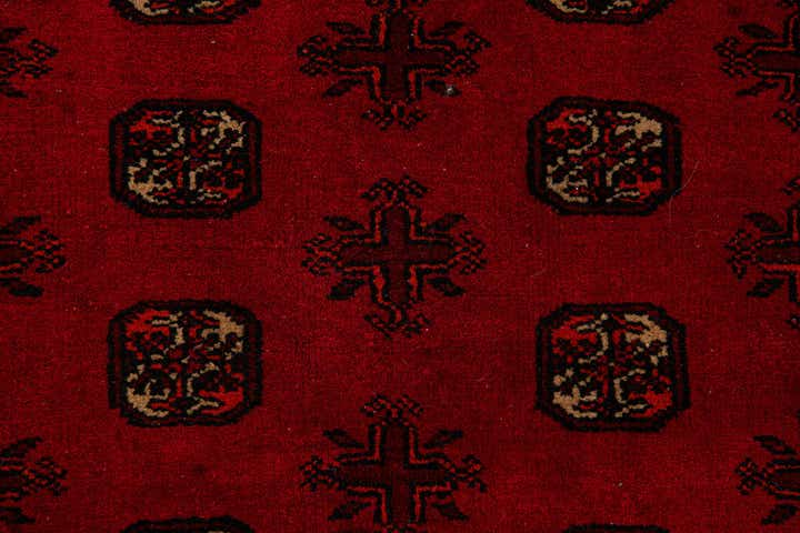 6' 6 x 9' 5 Hand Knotted Afghan Akhche Wool Rug