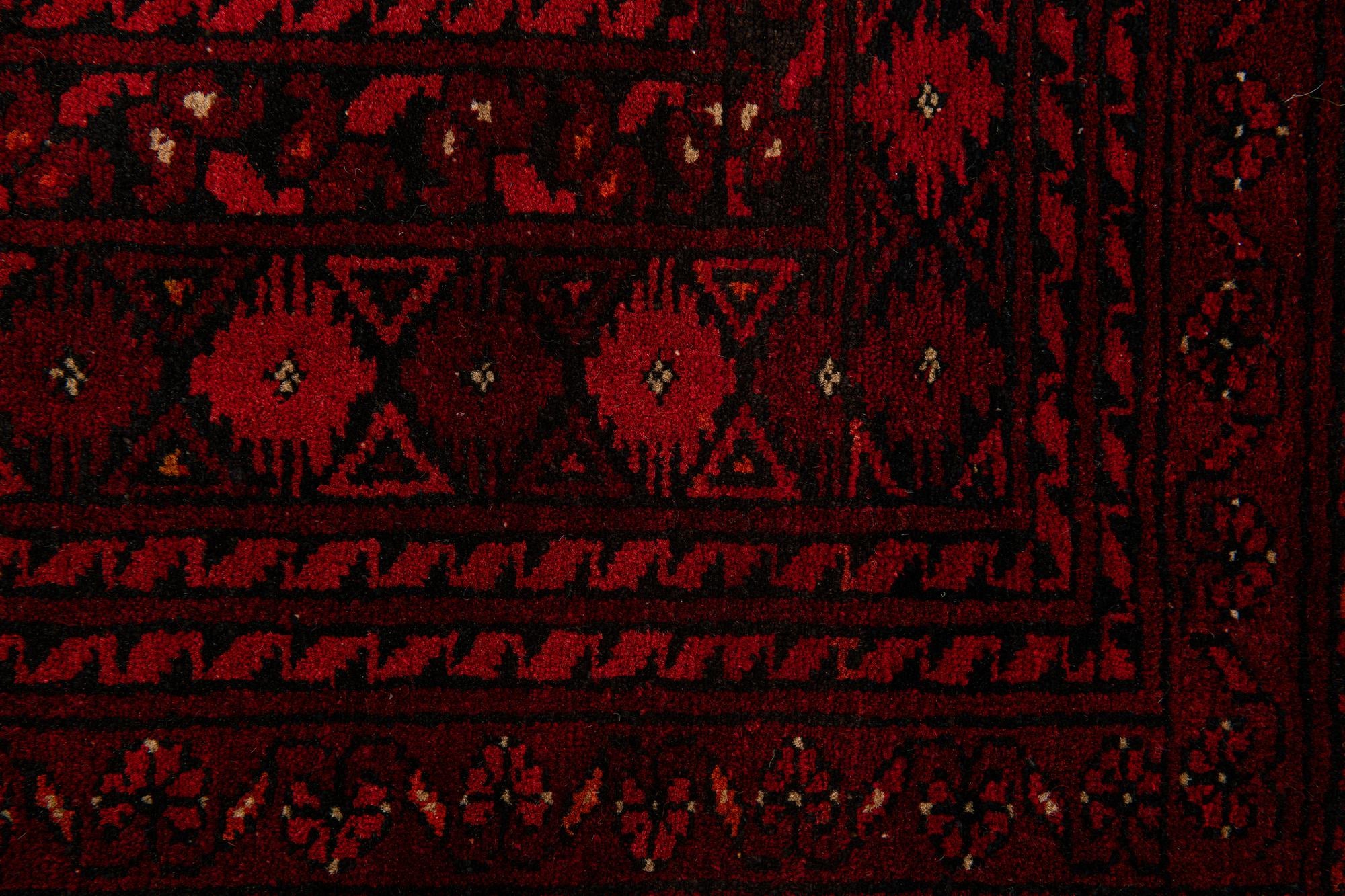 6' 6 x 9' 5 Hand Knotted Afghan Akhche Wool Rug