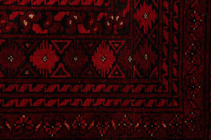 6' 6 x 9' 5 Hand Knotted Afghan Akhche Wool Rug