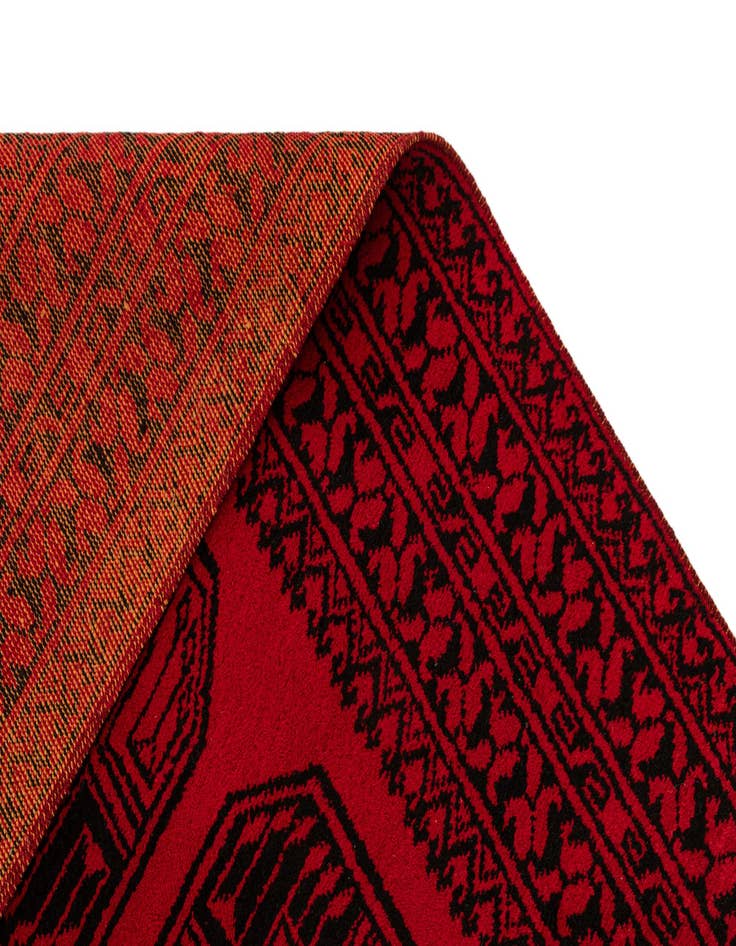 Detail image of 3' 4 x 6' 4 Hand Knotted Afghan Akhche Wool Rug
