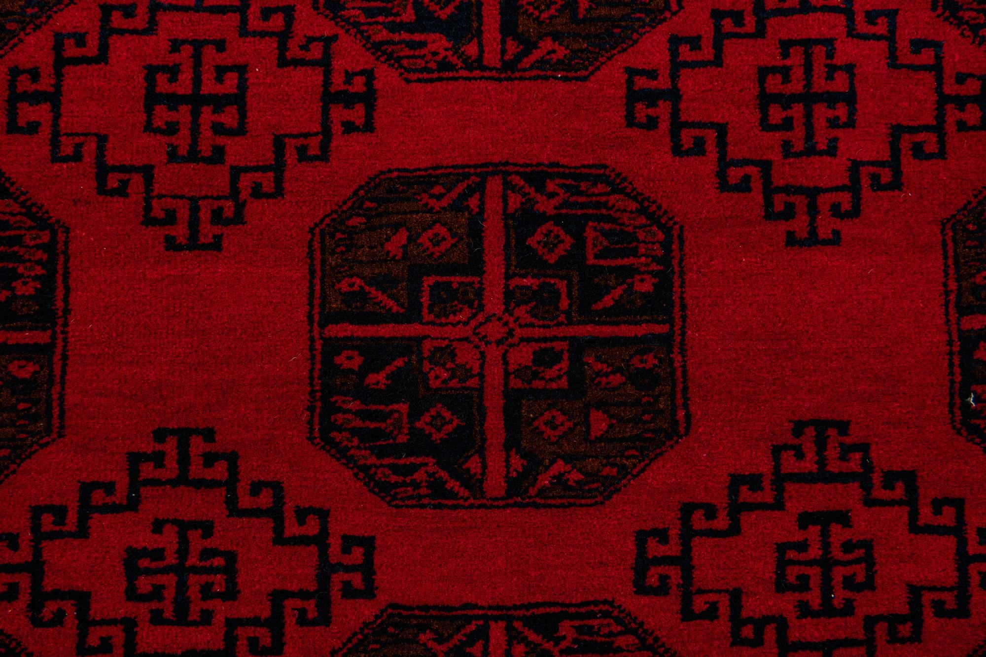 6' 6 x 10' Hand Knotted Afghan Akhche Wool Rug