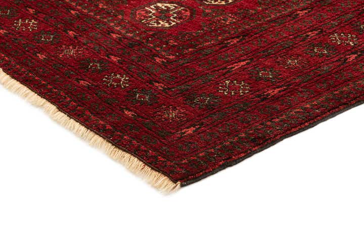 3' 6 x 6' 7 Hand Knotted Afghan Akhche Wool Rug