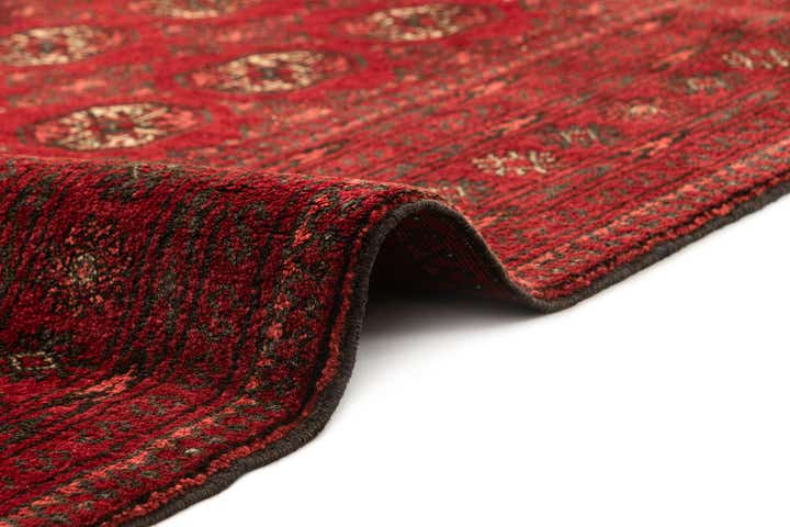 3' 6 x 6' 7 Hand Knotted Afghan Akhche Wool Rug