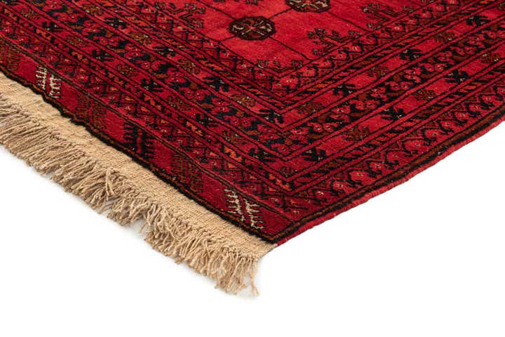 3' 5 x 6' 8 Hand Knotted Afghan Akhche Wool Rug