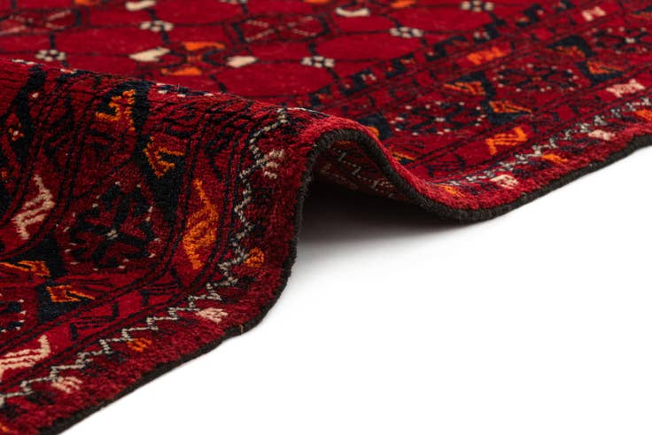 Detail image of 3' 5 x 6' 7 Hand Knotted Afghan Akhche Wool Rug