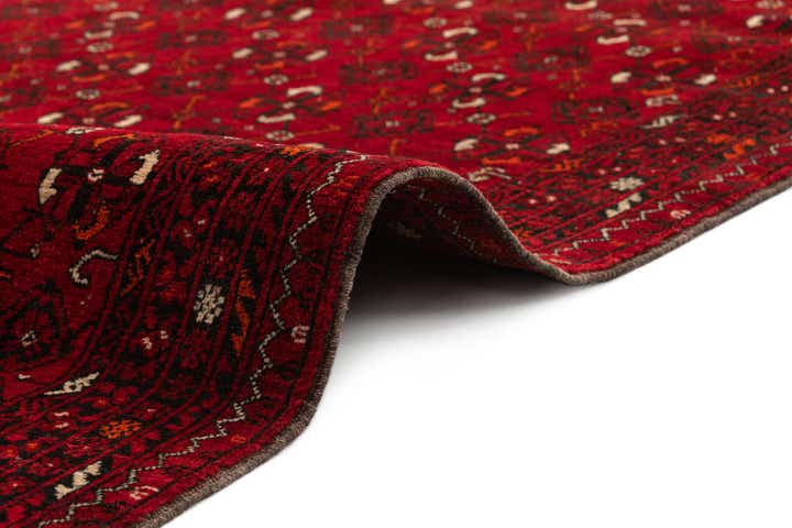 3' 5 x 6' 6 Hand Knotted Afghan Akhche Wool Rug