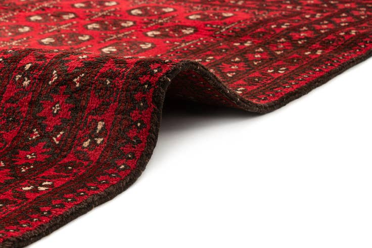 Detail image of 3' 4 x 6' 1 Hand Knotted Afghan Akhche Wool Rug