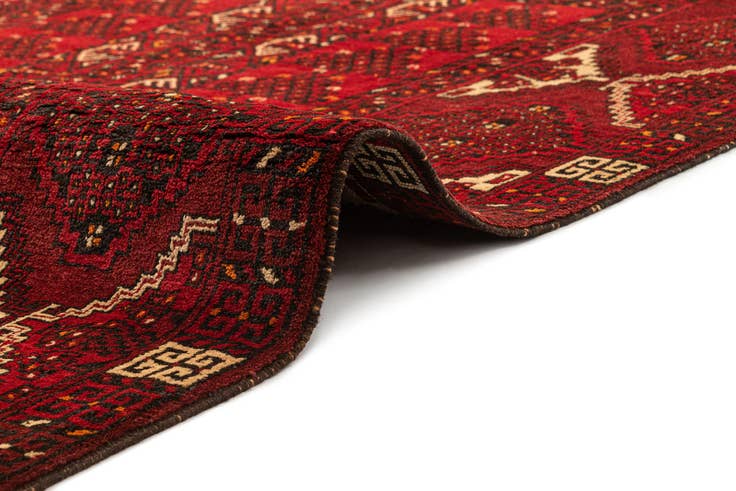 Detail image of 5' x 8' 5 Hand Knotted Afghan Akhche Wool Rug