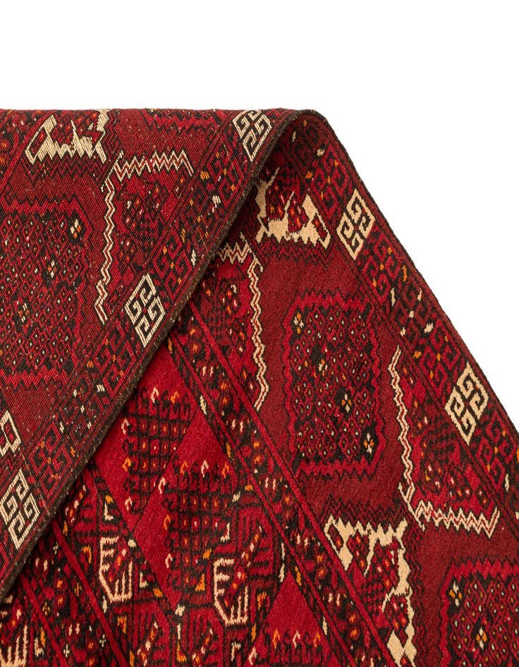 Detail image of 5' x 8' 5  Hand Knotted Afghan Akhche Wool Rug