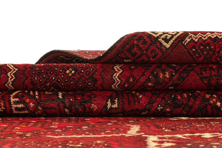 5' x 8' 5 Hand Knotted Afghan Akhche Wool Rug