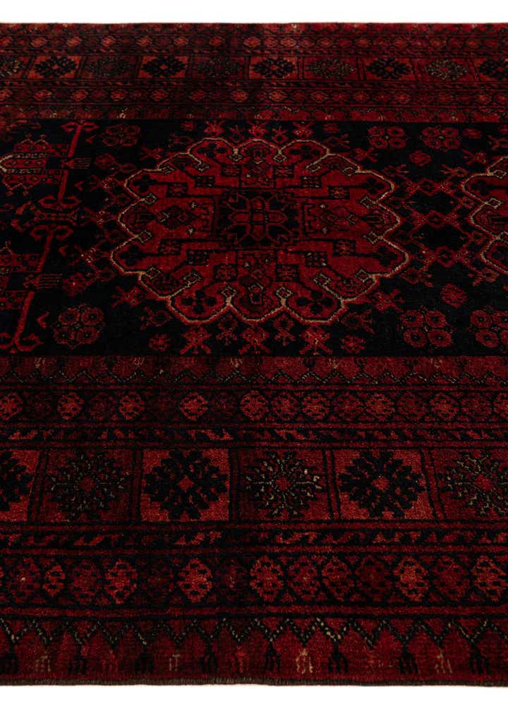 4' 4 x 6' Hand Knotted Afghan Akhche Wool Rug