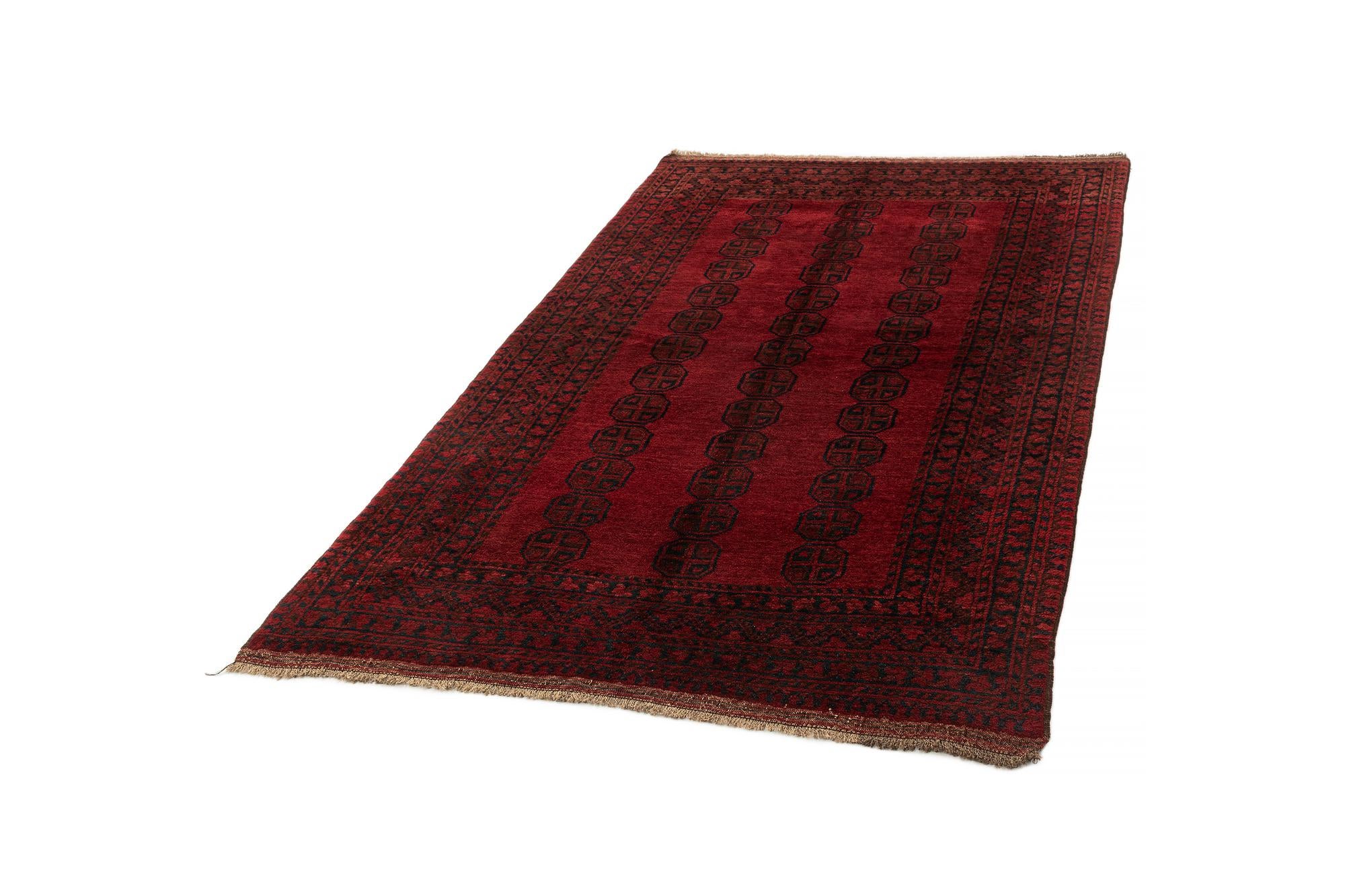 5' x 8' Hand Knotted Afghan Akhche Wool Rug