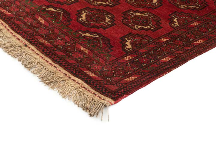 3' 5 x 6' 4 Hand Knotted Afghan Akhche Oriental Wool Rug
