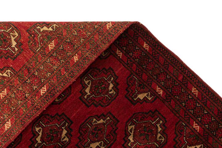 3' 5 x 6' 4 Hand Knotted Afghan Akhche Oriental Wool Rug