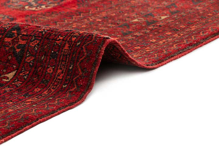7' x 9' 6 Hand Knotted Afghan Akhche Wool Rug