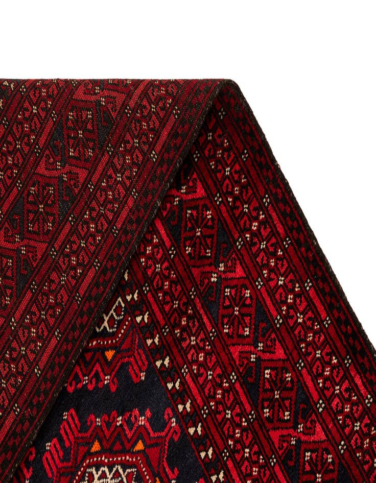 Detail image of 3' 5 x 6' 10 Hand Knotted Afghan Akhche Wool Rug