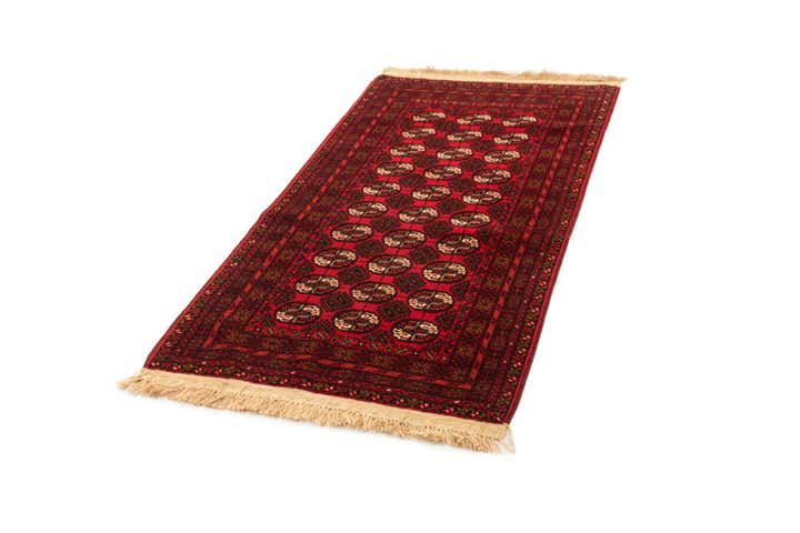 3' 5 x 6' 7 Hand Knotted Afghan Akhche Wool Rug