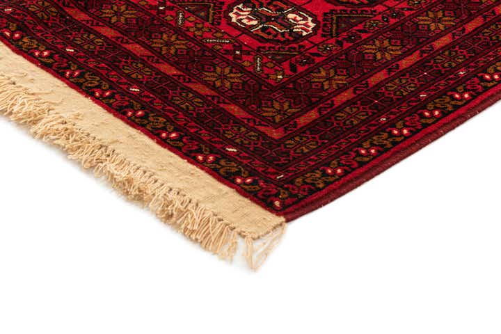 3' 5 x 6' 7 Hand Knotted Afghan Akhche Wool Rug