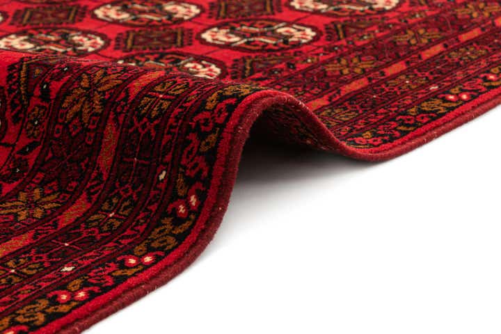 3' 5 x 6' 7 Hand Knotted Afghan Akhche Wool Rug