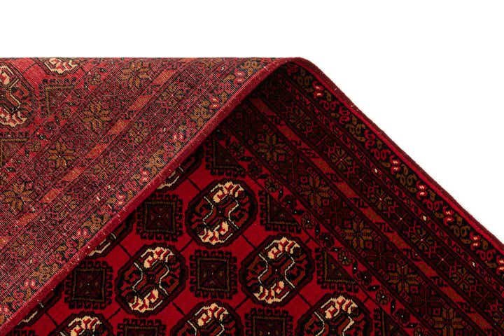 3' 5 x 6' 7 Hand Knotted Afghan Akhche Wool Rug