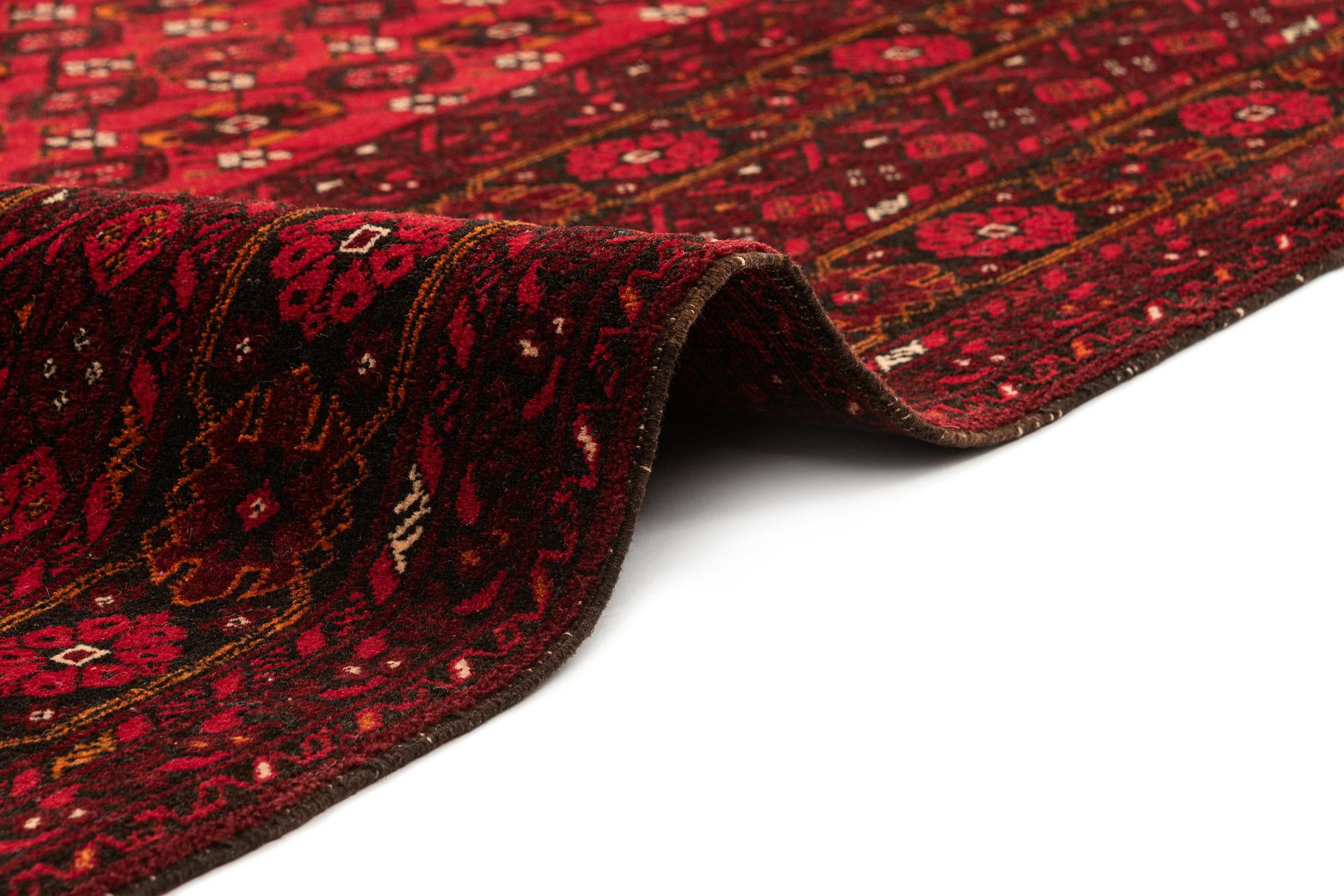 200cm x 300cm Hand Knotted Afghan Akhche Oriental Wool Rug