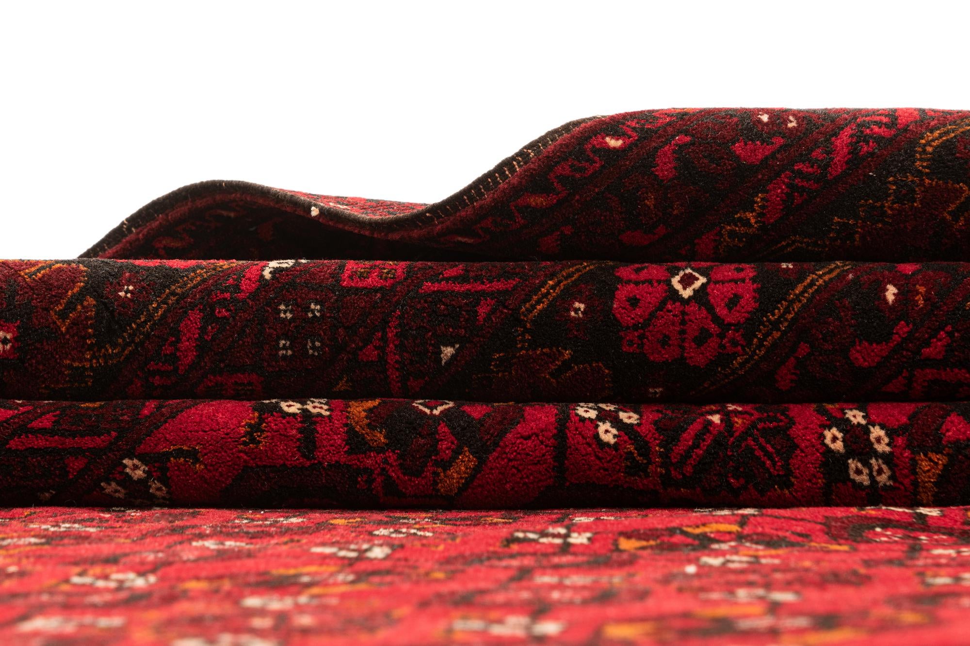 200cm x 300cm Hand Knotted Afghan Akhche Oriental Wool Rug
