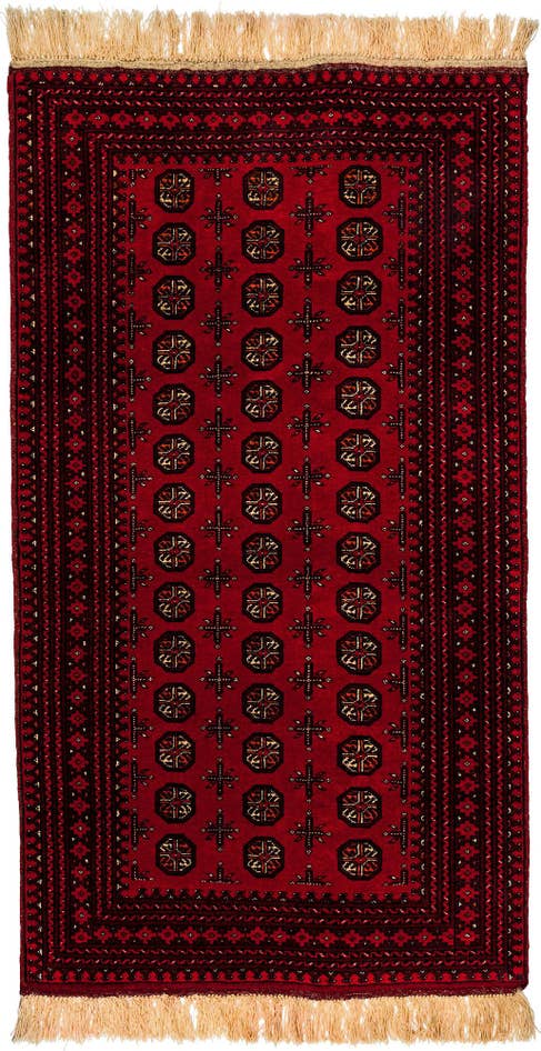Detail image of 3' 5 x 6' 2 Afghan Akhche Wool Rug