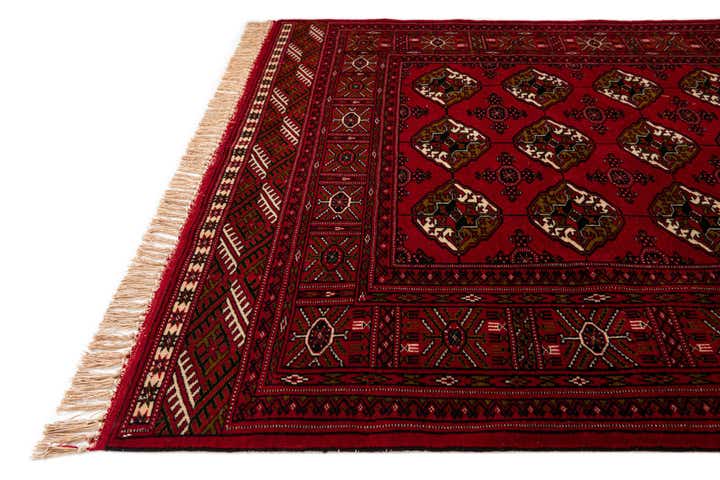 4' 3 x 6' 6 Hand Knotted Afghan Akhche Wool Rug