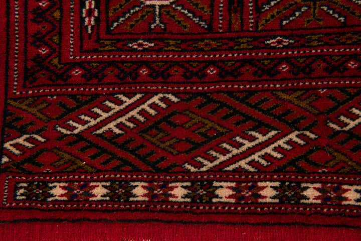 4' 3 x 6' 6 Hand Knotted Afghan Akhche Wool Rug