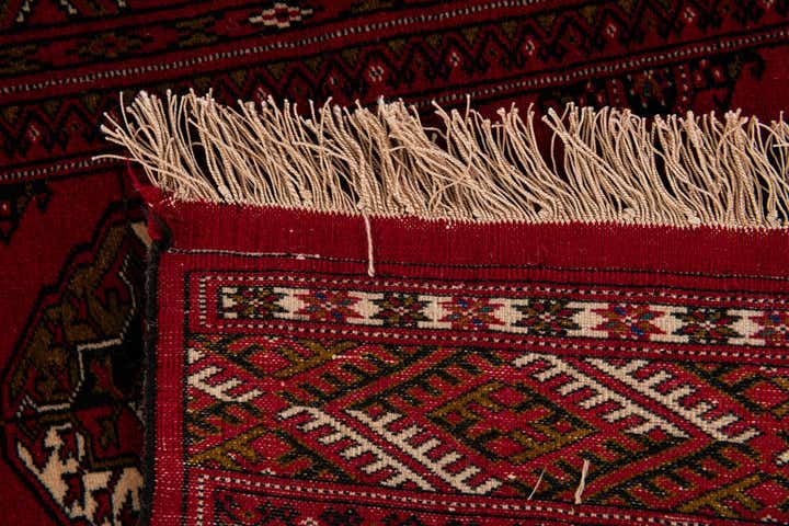 4' 3 x 6' 6 Hand Knotted Afghan Akhche Wool Rug