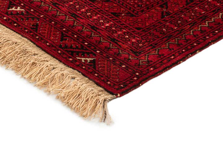 4' 1 x 6' 6 Hand Knotted Afghan Akhche Wool Rug