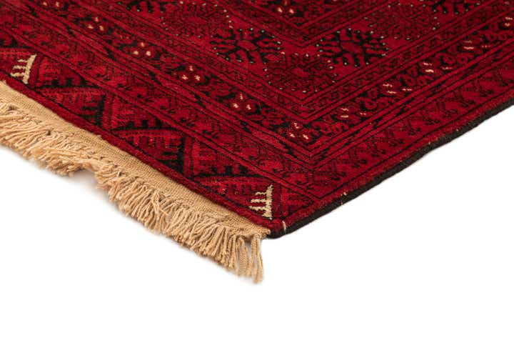4' 2 x 6' 6 Hand Knotted Afghan Akhche Wool Rug