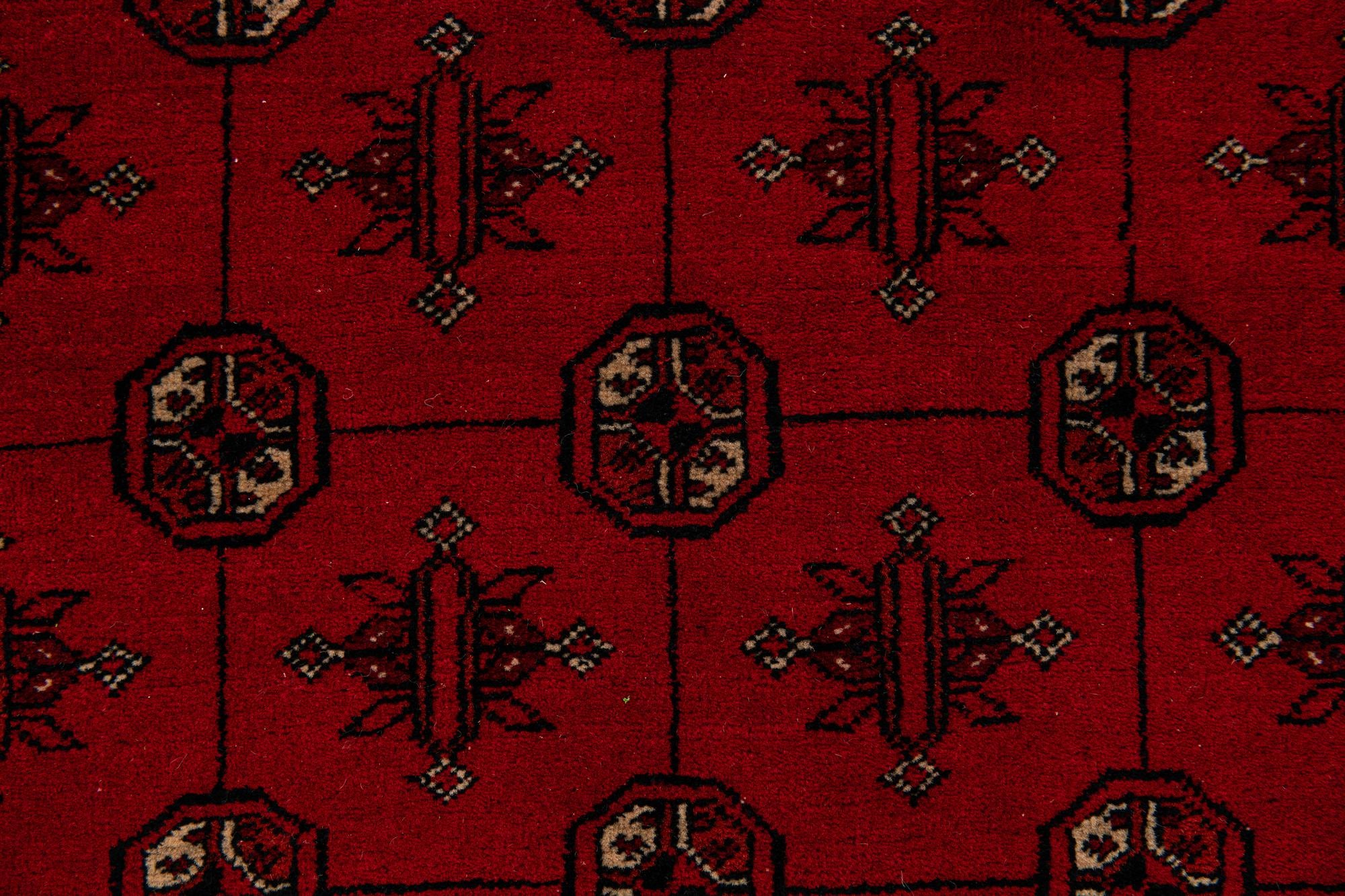4' 2 x 6' 5 Hand Knotted Afghan Akhche Wool Rug