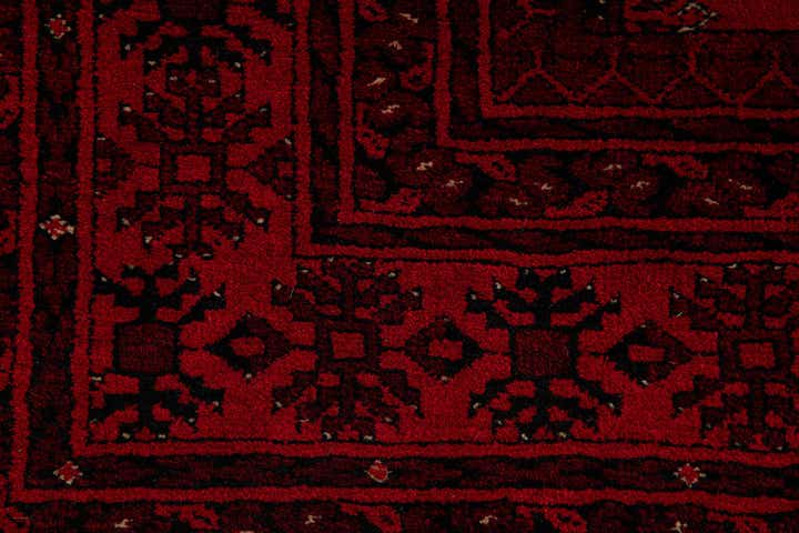 4' 2 x 6' 2 Hand Knotted Afghan Akhche Wool Rug