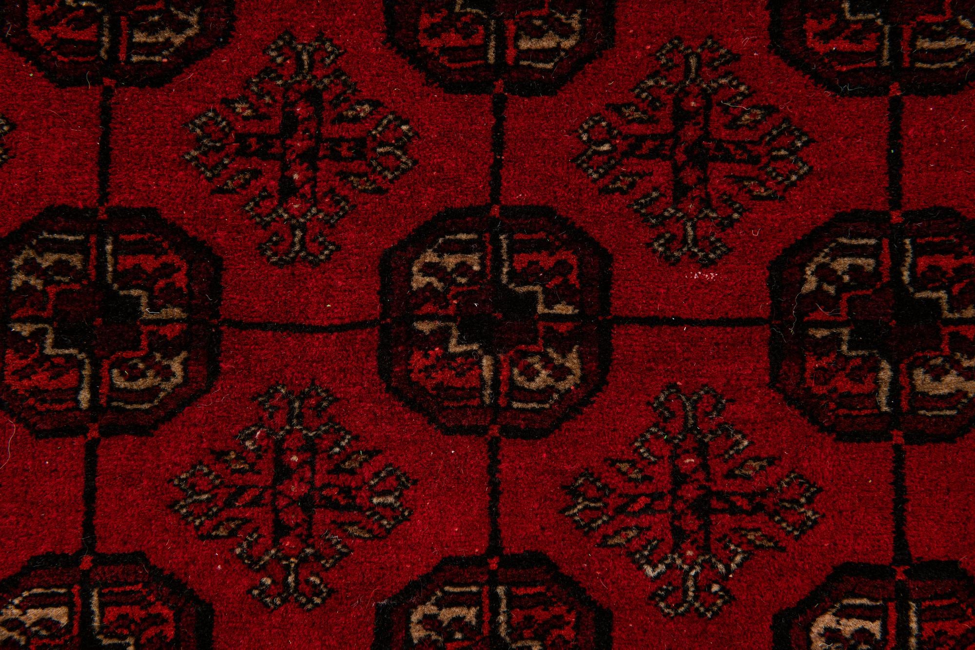 4' x 6' 5 Hand Knotted Afghan Akhche Wool Rug