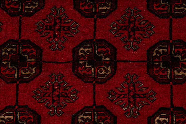 4' x 6' 5 Hand Knotted Afghan Akhche Wool Rug