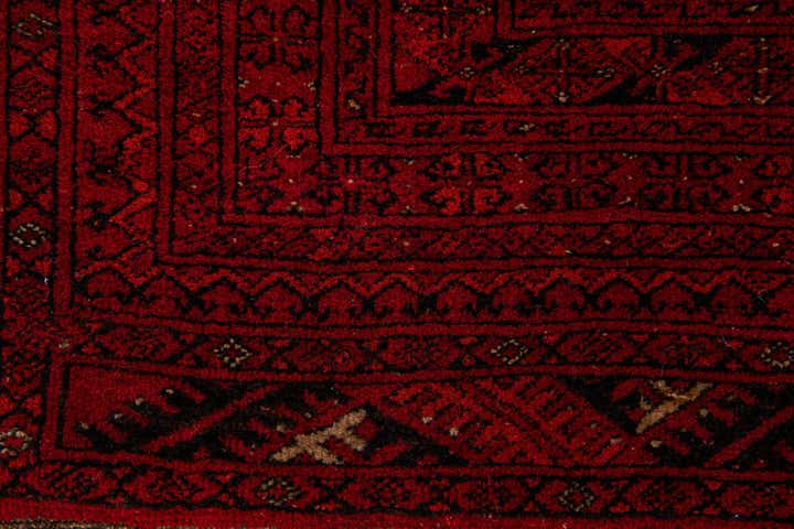 4' x 6' 5 Hand Knotted Afghan Akhche Wool Rug