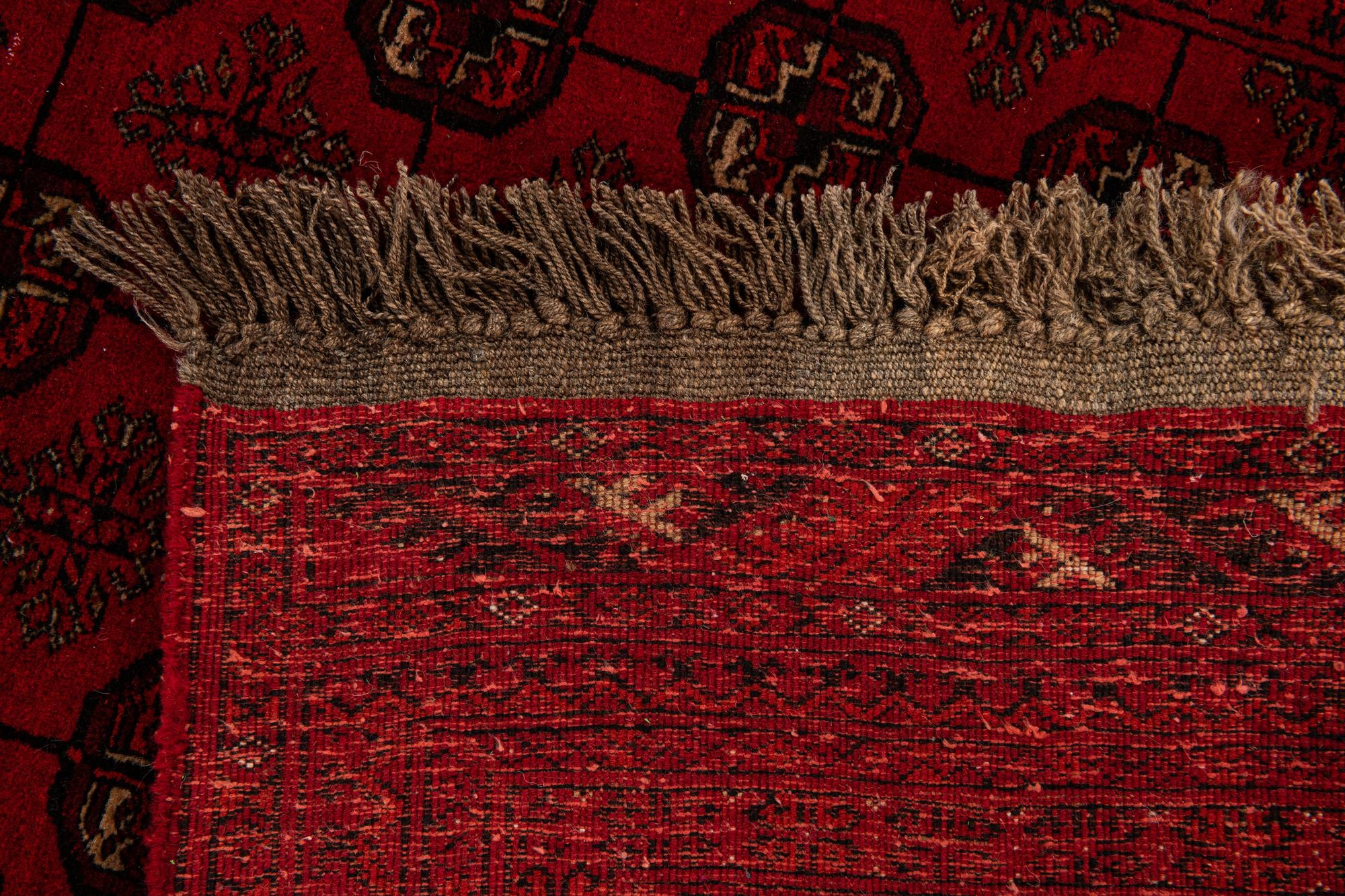 4' x 6' 5 Hand Knotted Afghan Akhche Wool Rug