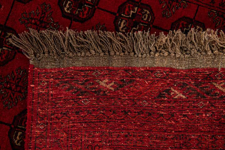 4' x 6' 5 Hand Knotted Afghan Akhche Wool Rug
