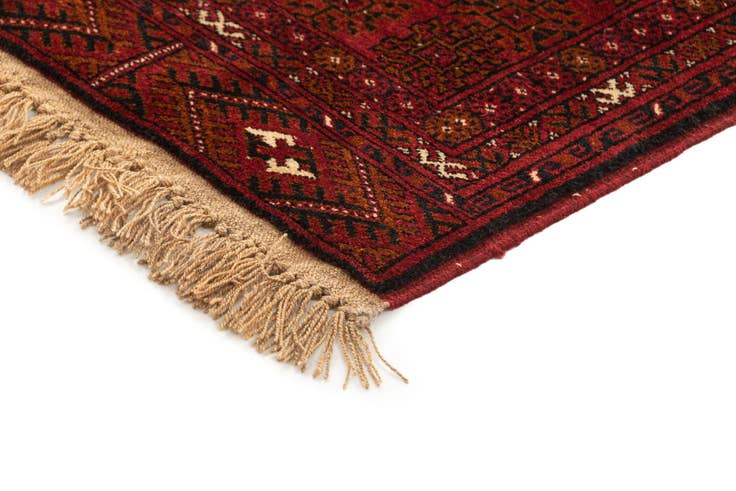 Detail image of 3' 5 x 6' 4 Hand Knotted Afghan Akhche Wool Rug