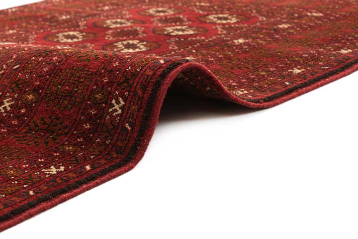 3' 5 x 6' 4 Hand Knotted Afghan Akhche Wool Rug