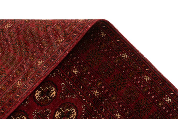 Detail image of 3' 5 x 6' 4 Hand Knotted Afghan Akhche Wool Rug