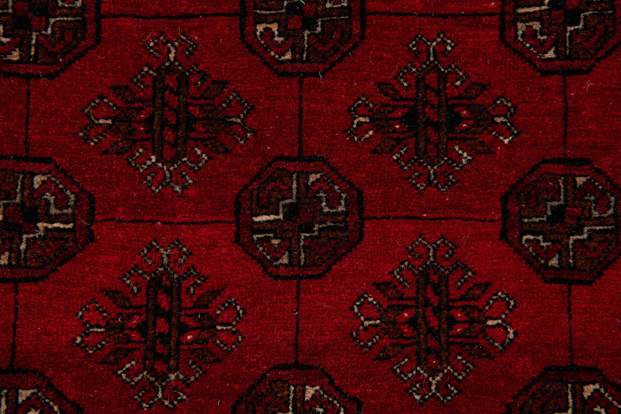 4' 1 x 6' 5 Hand Knotted Afghan Akhche Oriental Wool Rug