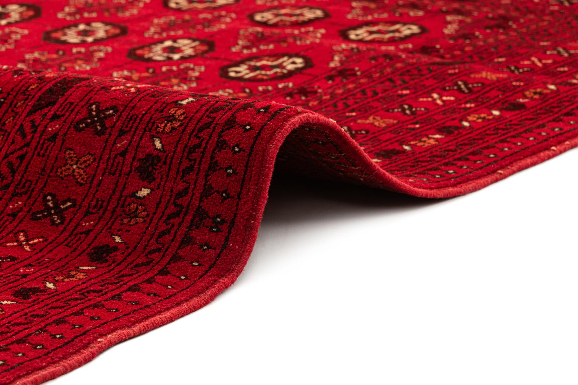 4' x 6' 2 Hand Knotted Afghan Akhche Wool Rug