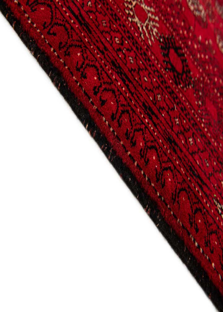 4' 2 x 6' 5 Hand Knotted Afghan Akhche Wool Rug