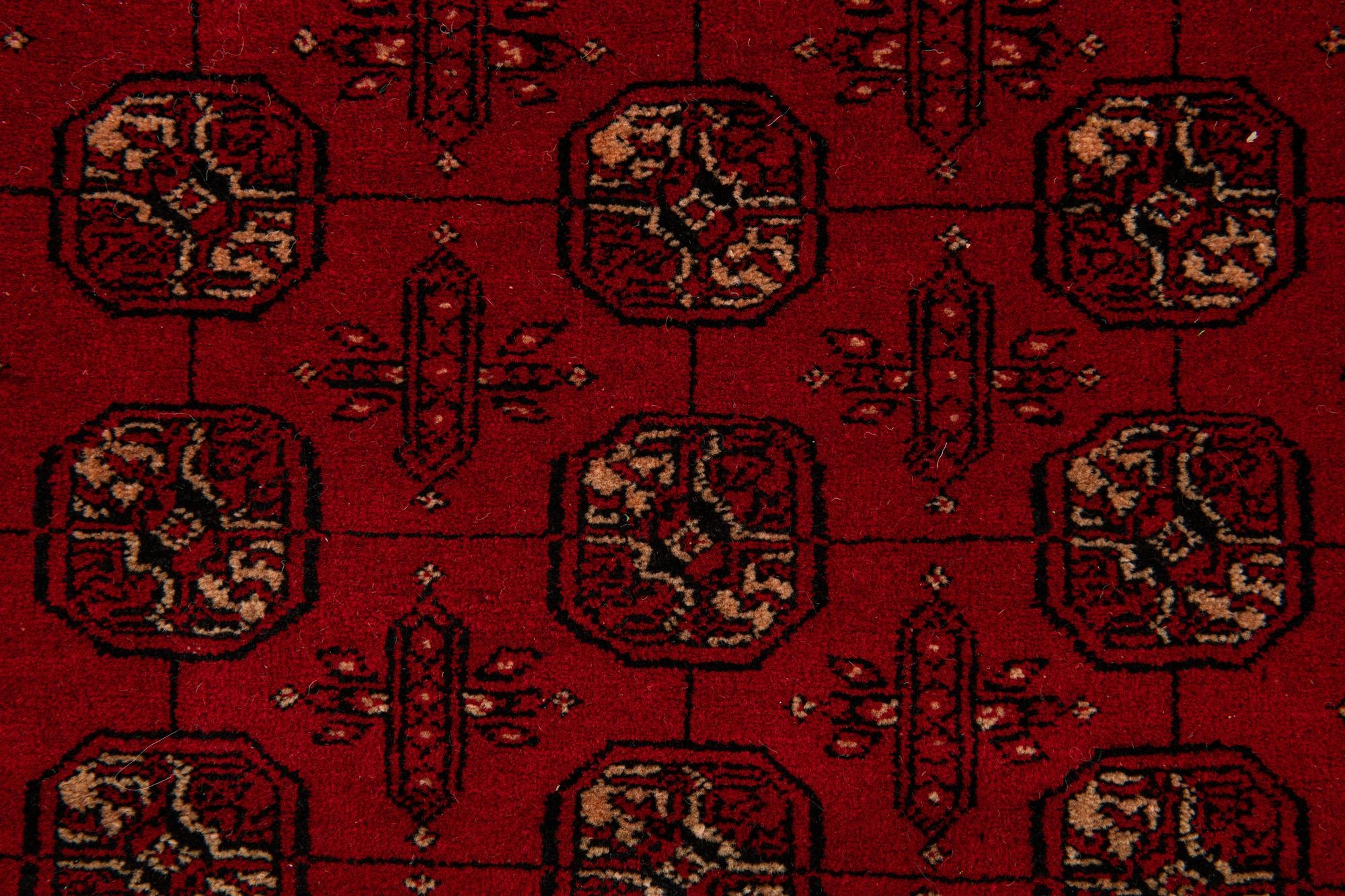 4' 2 x 6' 5 Hand Knotted Afghan Akhche Wool Rug